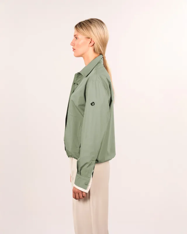 Blusenjacke Cotton light - Damenjacke in Schilf